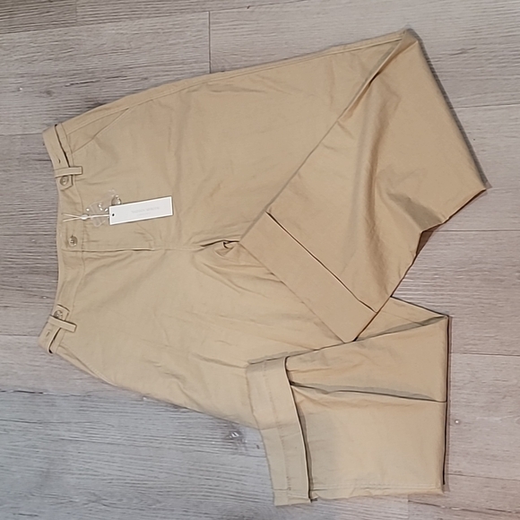 Jonathan Simkhai standard size 6 womens cuffed pants. NEW WITH TAGS - Picture 2 of 9